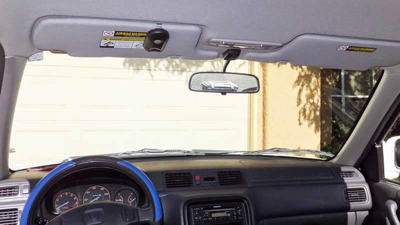 Tall people can't see rearview mirror have to reposition it