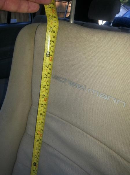 Measuring Seat Back Height for Tall People
