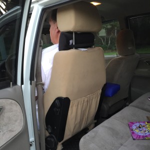 Extra tall car seat for tall driver