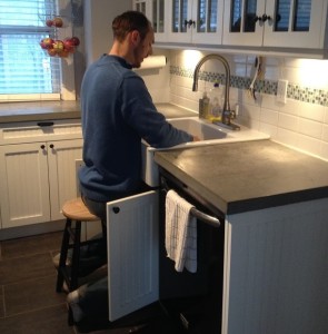 Raised Kitchen Sink Alternative for Tall People: The Stool
