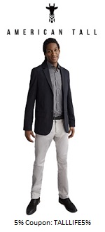 Clothes for Tall Slim Men By American Tall
