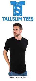 Clothes for Tall Slim Men by Tall Slim Tees